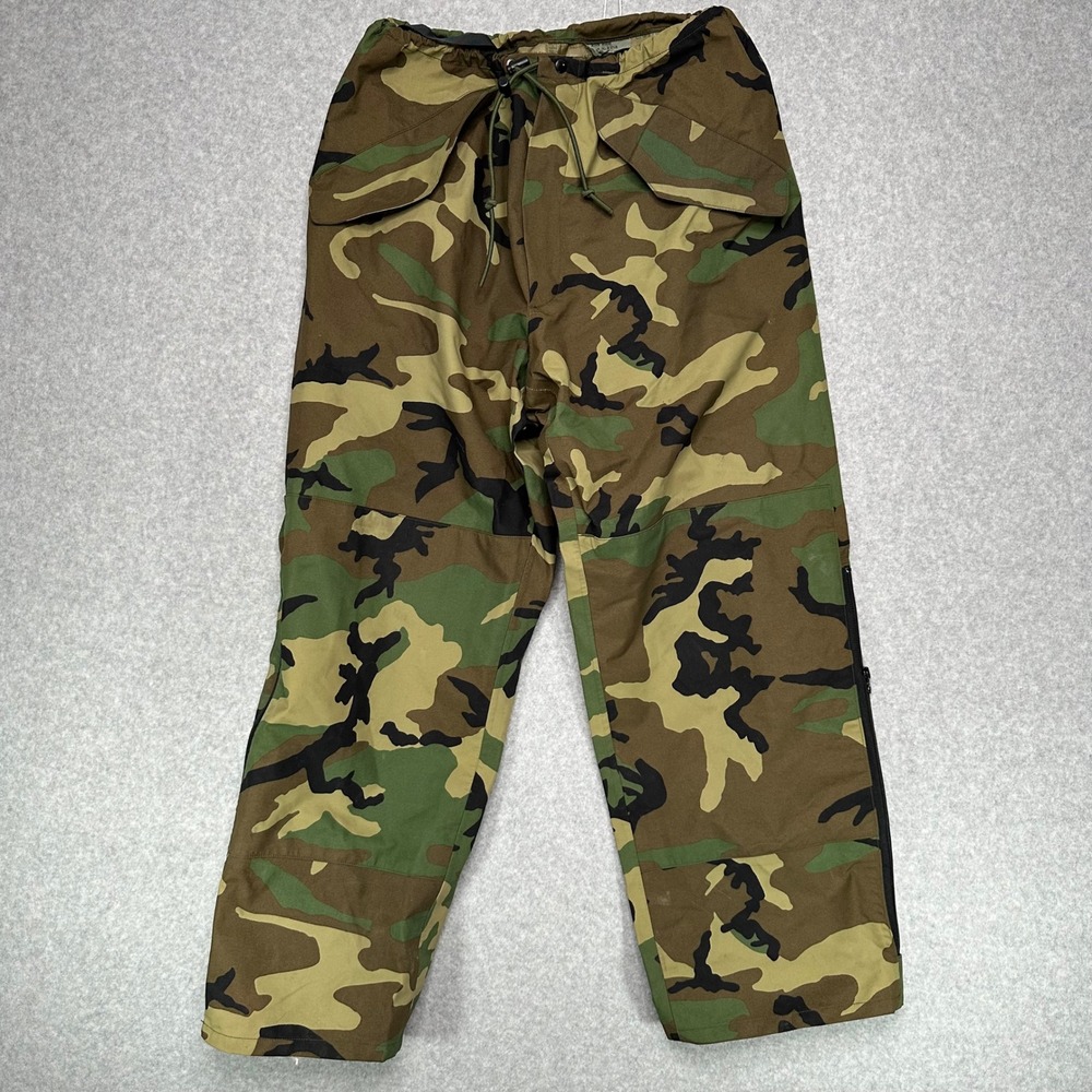US Military ECWCS Gen 1 Woodland Camo Gore-Tex Trousers Medium Regular 1996